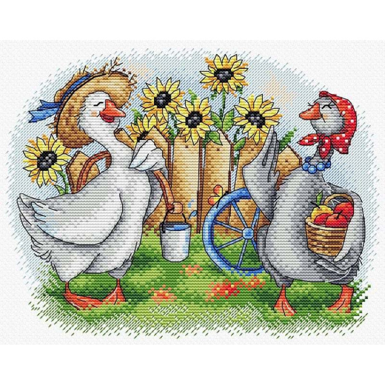 Two Cheerful Geese